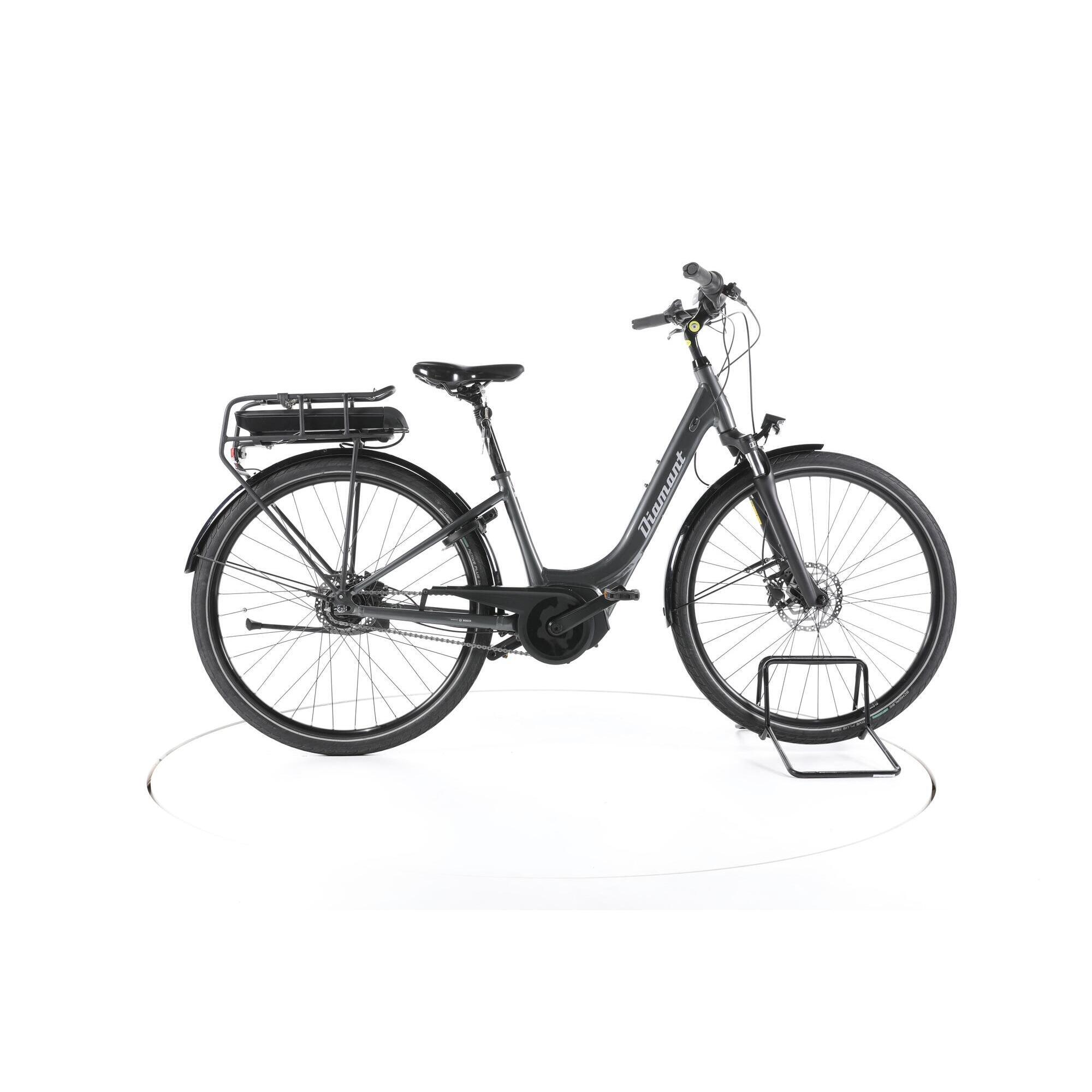 Diamant Rad - Reconditionné - Diamant Turmalin Deluxe Tie City Vélo Entrée Basse - Très Bon - Vélo Ville - Gris - 36 Xs - Decathlon