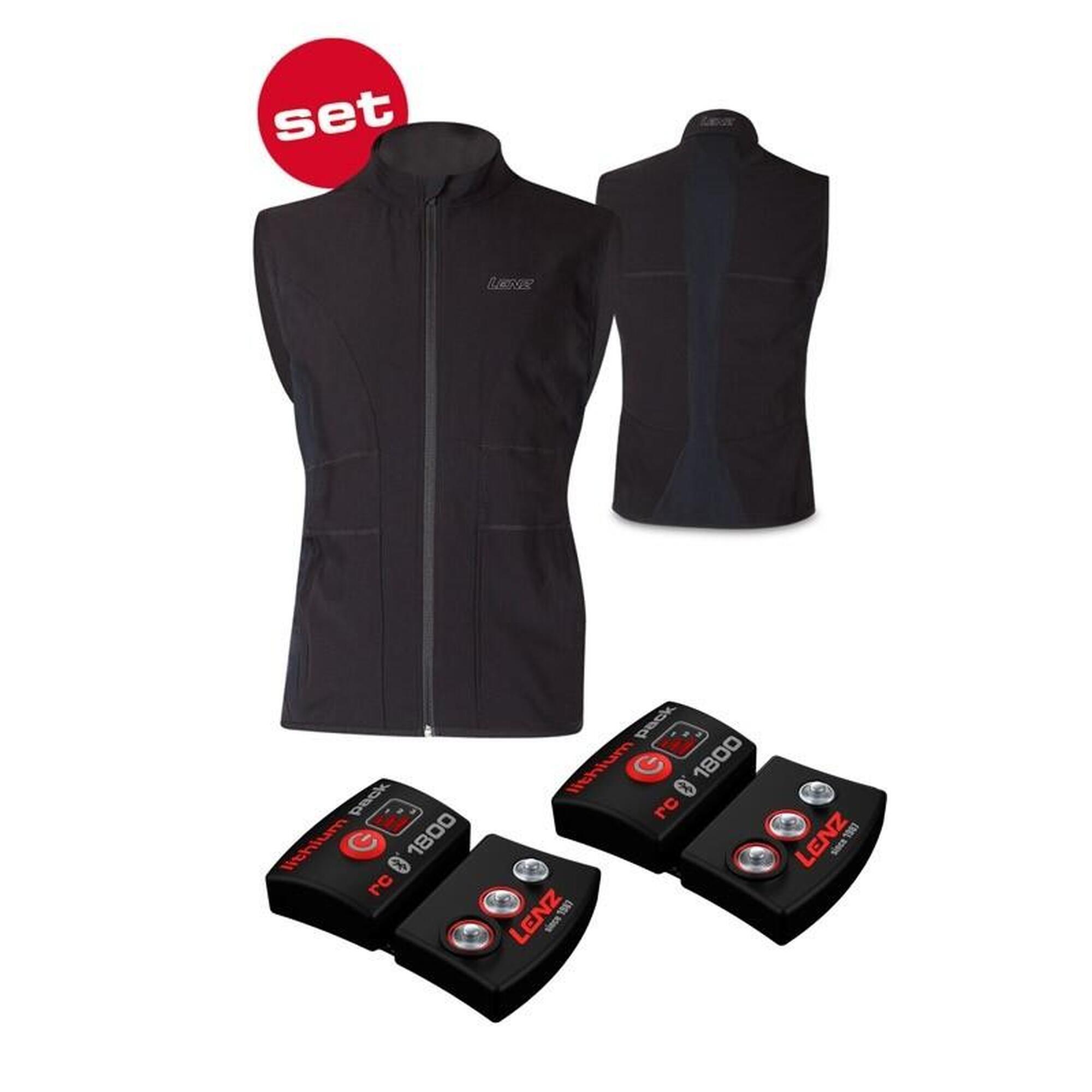 Lenz - Lenz Heizweste Heat Vest 1.0 Men Set - Gilet Chauffant - Noir - 52 2xl - Decathlon