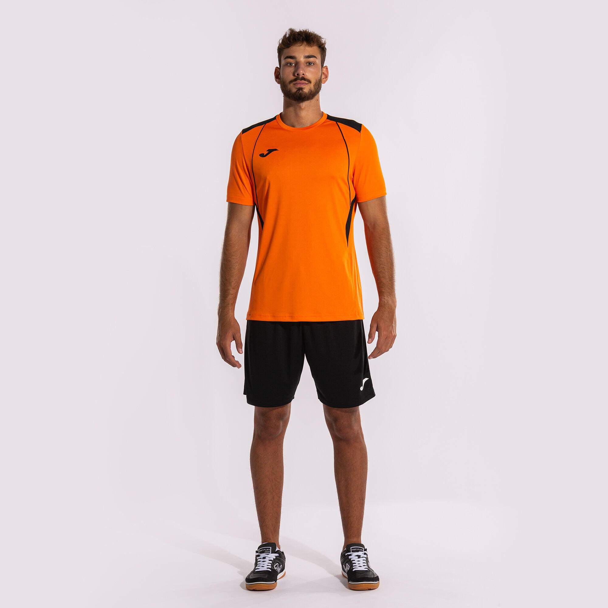T-Shirt Manga Curta Futebol Criança Joma Championship VII Laranja 2/7