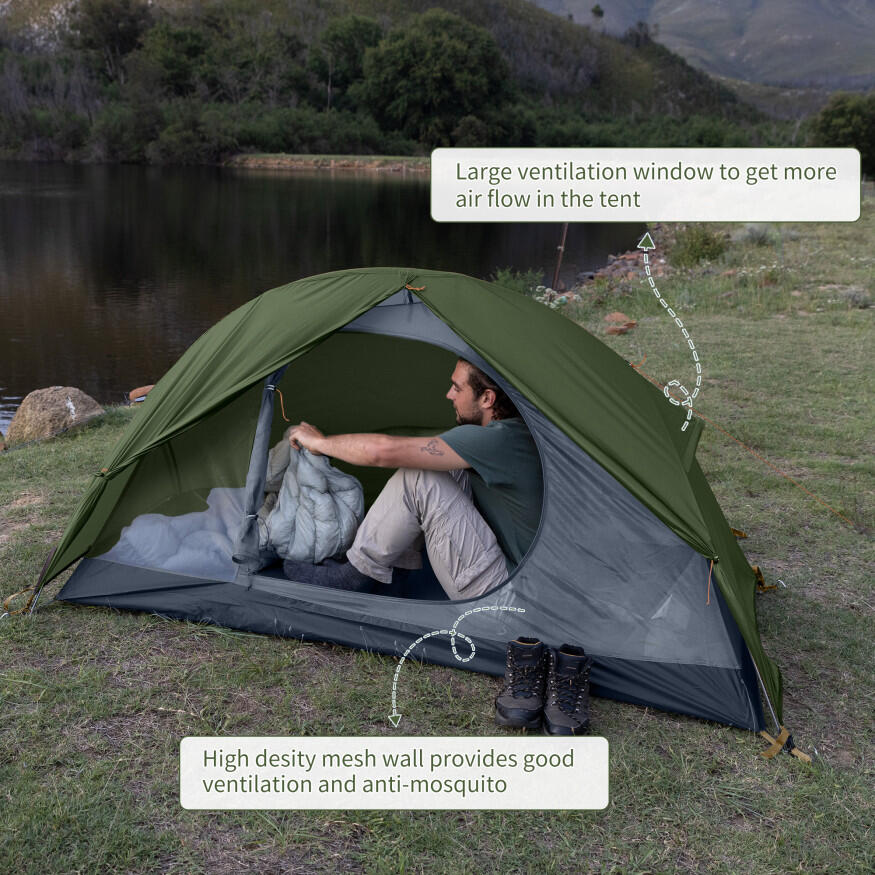 Turistický Stan Cycling Ultralight 1 NH18A095-D 1 osobu 7/7