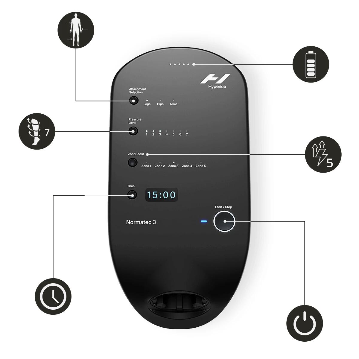 NORMATEC 3.0 LEG RECOVERY SYSTEM système de pressothérapie pour les jambes 2/8