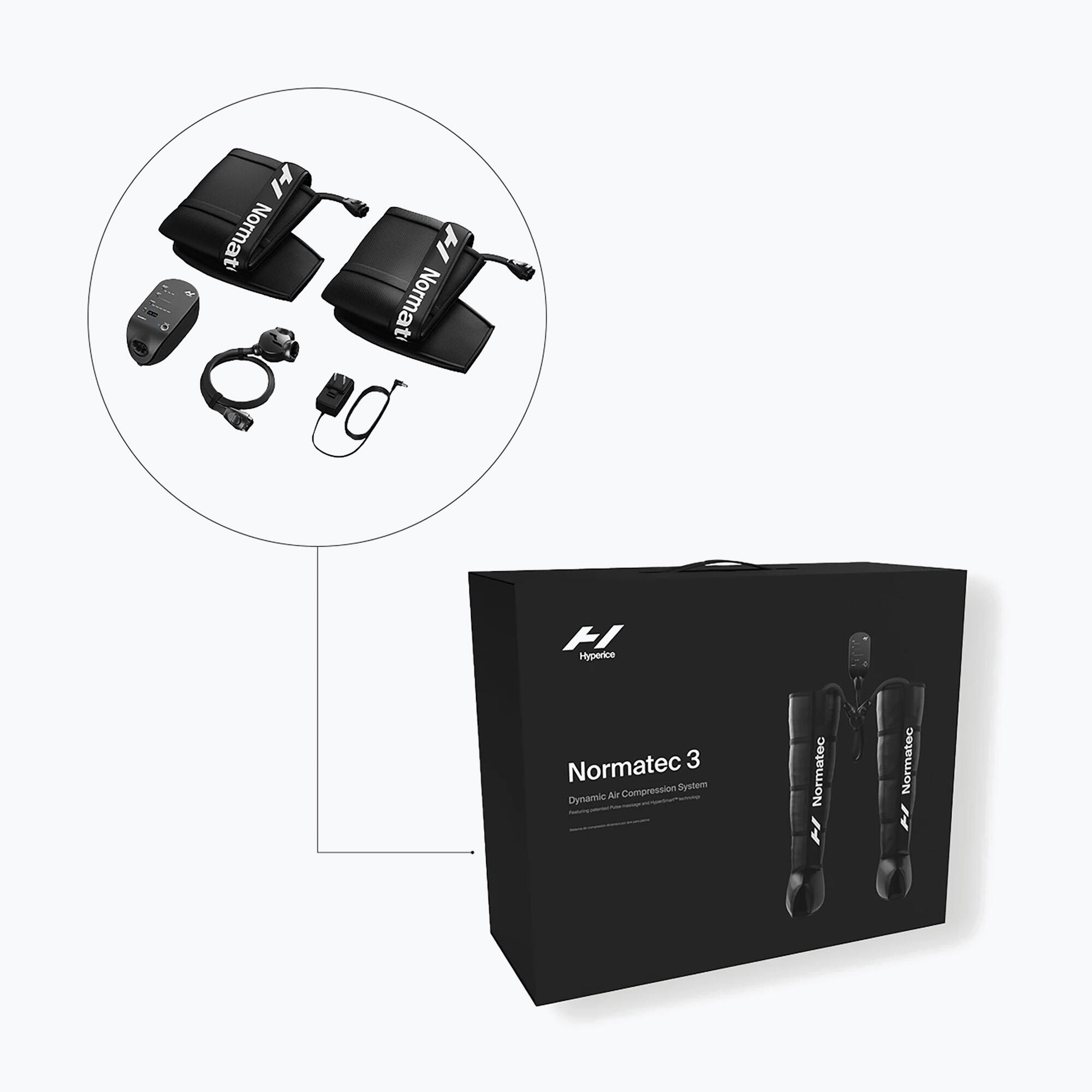 System do regeneracji i masażu nogawki krótkie Normatec 3 5/9