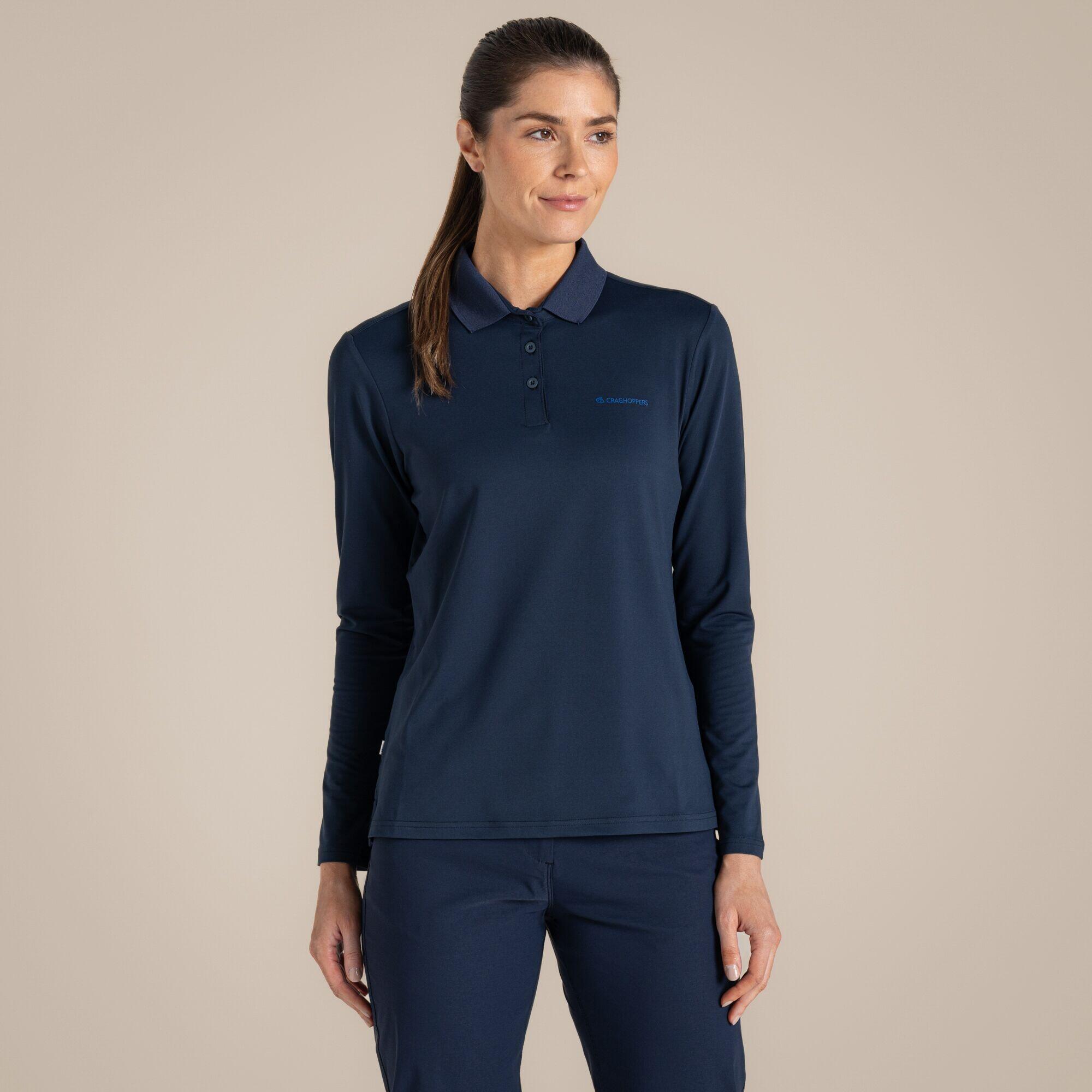 Craghoppers - Haut De Polo Golf Nosilife Thornbury Pour Femme - Polo Manches Courtes - Bleu - Decathlon
