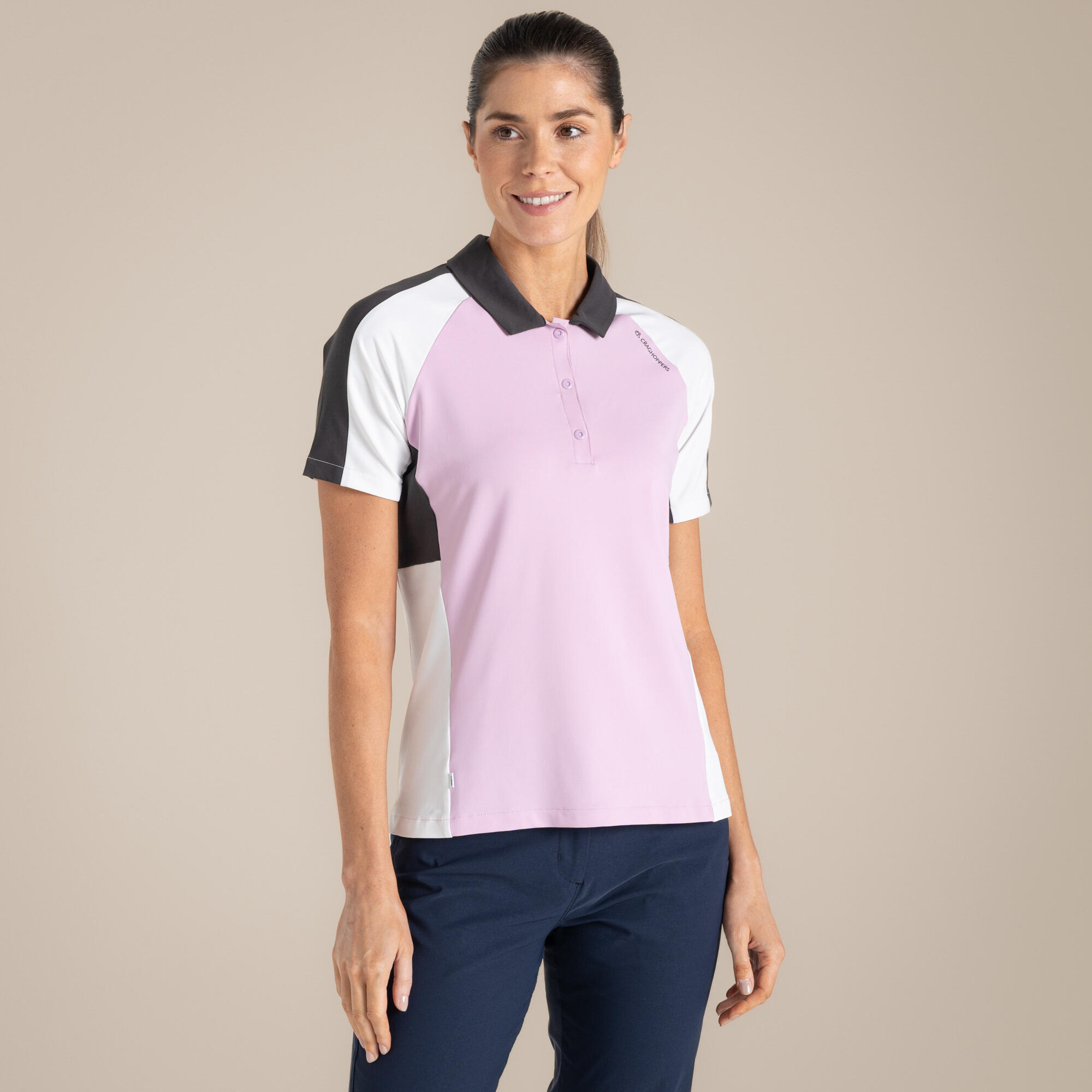 Craghoppers - Haut De Polo De Golf Nosilife Hazelmere Pour Femme - Polo Manches Courtes - Blanc - Decathlon