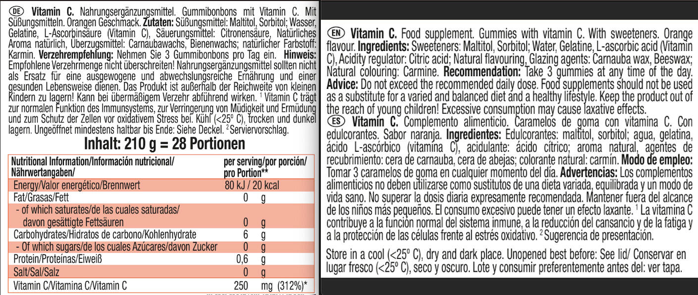 Vitamine C - Vitamin C - Orange 84 Gummies 3/5