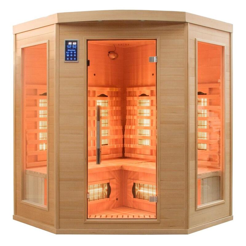 Apollon Quartz 3/4 pl. – Saună cu infraroșu design pentru relaxare totală