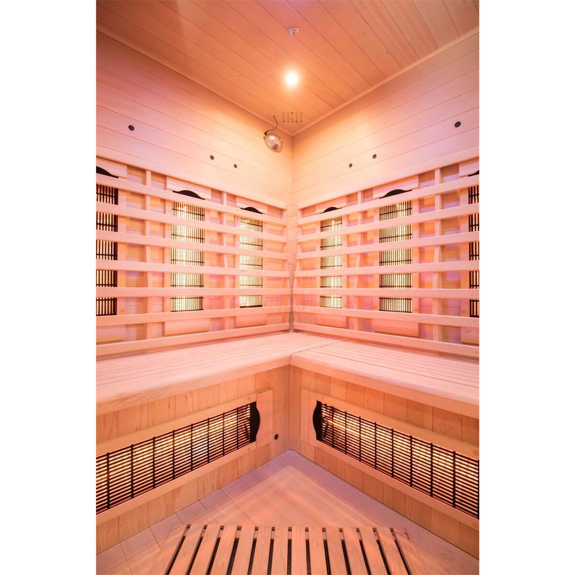 Apollon Quartz 3/4 pl. – Saună cu infraroșu design pentru relaxare totală