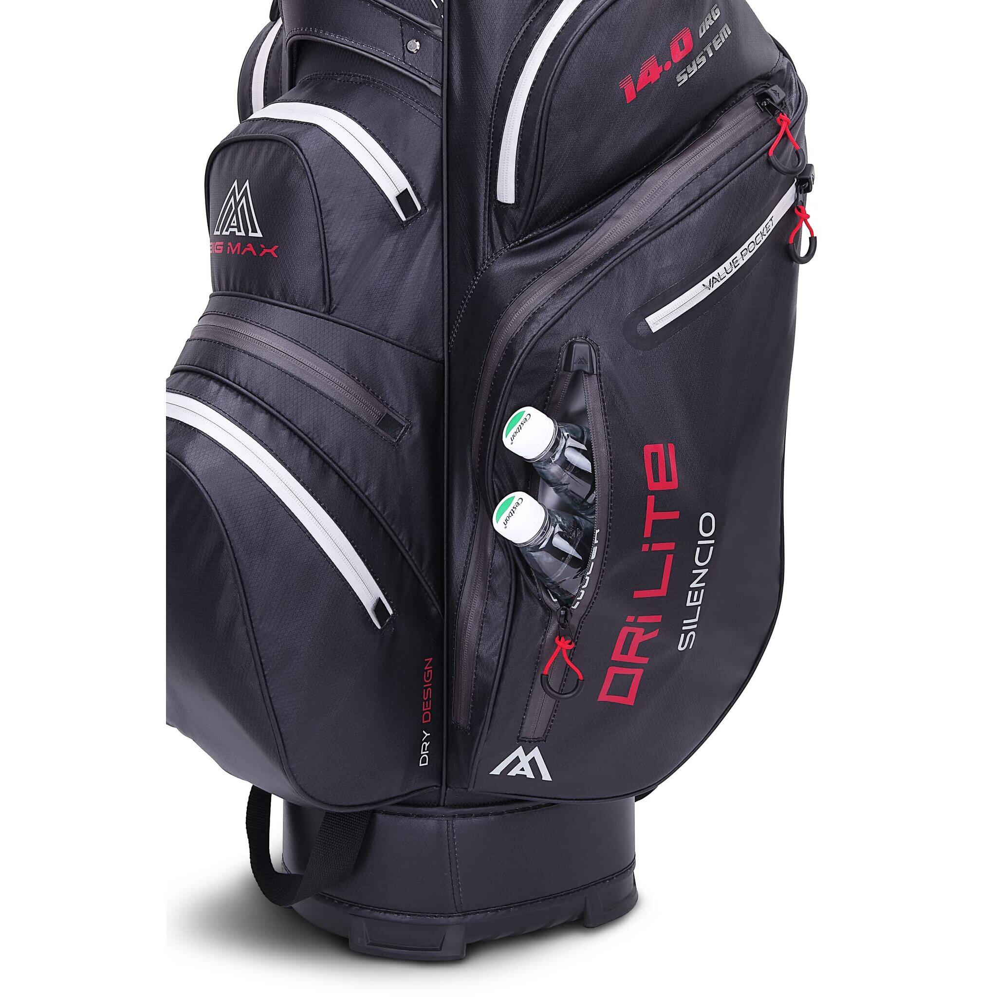 Dri Lite Silencio 2 - Bolsa de golf impermeable - Cartbag - Gris Negro Rojo 3/7