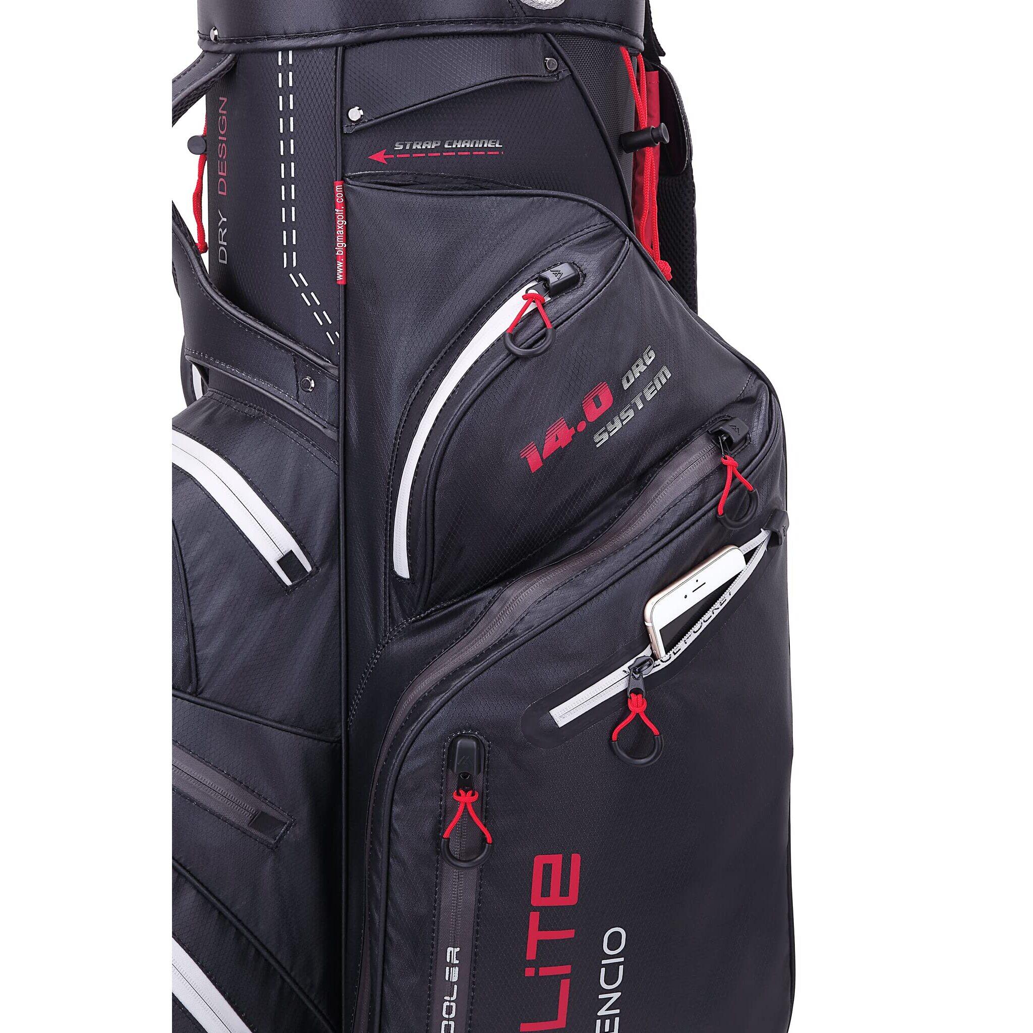 Dri Lite Silencio 2 - Bolsa de golf impermeable - Cartbag - Gris Negro Rojo 4/7