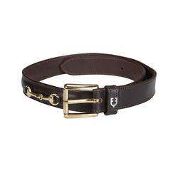 Ceinture en cuir avec détails filetés Equestro