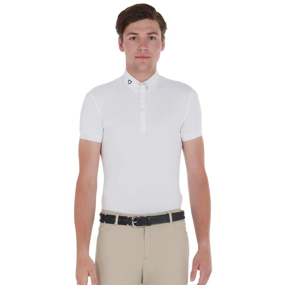 Skórzany pasek z haftem Equestro