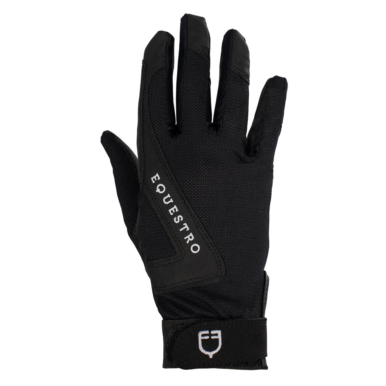 Equestro - Gants D'Équitation En Tissu Technique Femme Equestro - Gants - Noir - 38 S - Decathlon