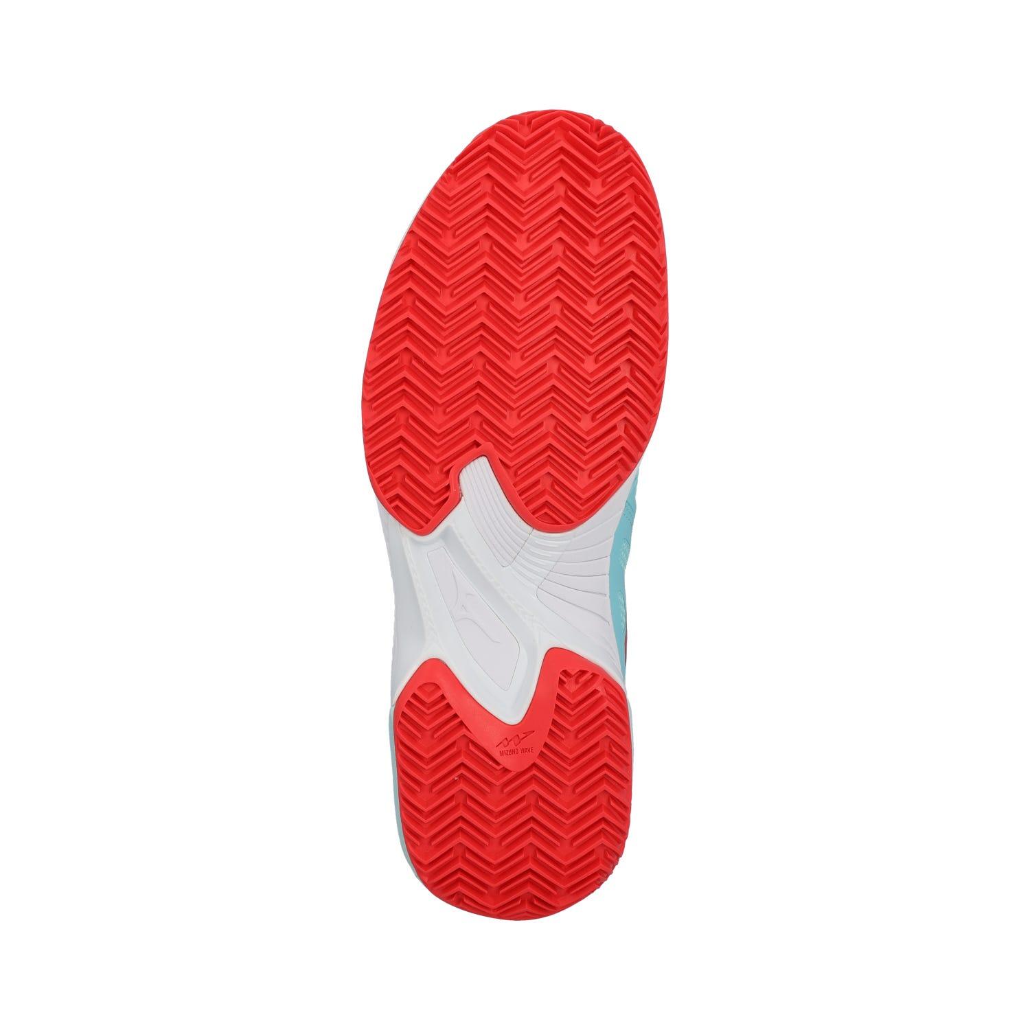Mizuno Wave Exceed Tour Cc Wos Donna Blu Chiaro Rosso 6/6