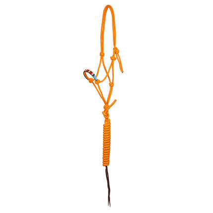 Smycz dla konia z węzłami i koralikami z linką Pool's