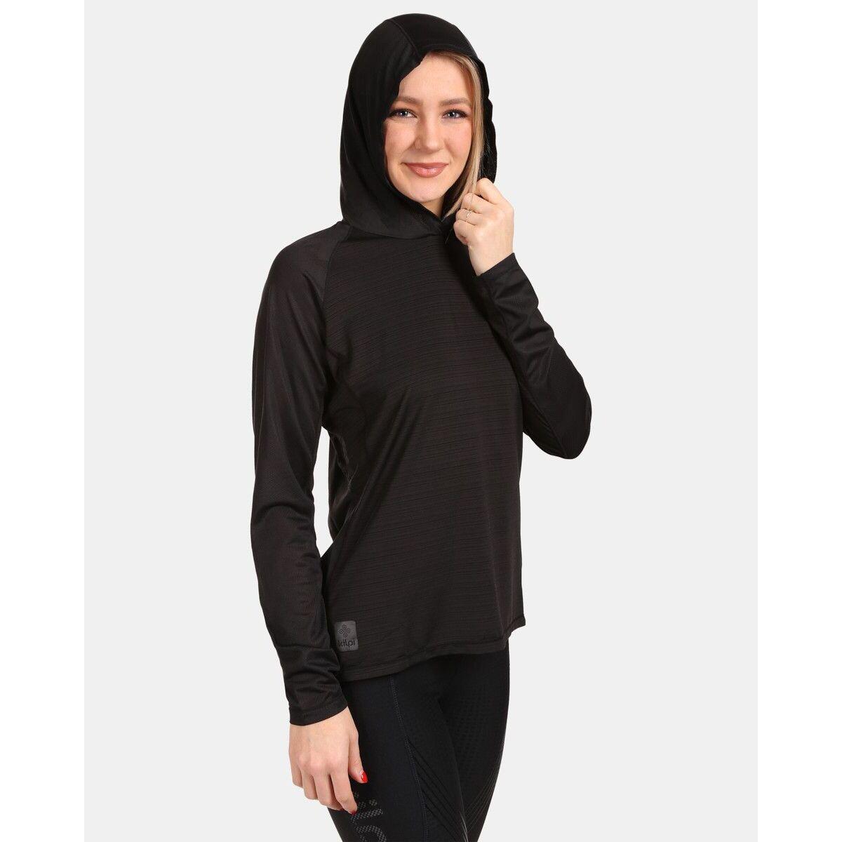Sudadera running mujer Kilpi Aileen-W negra 2/3