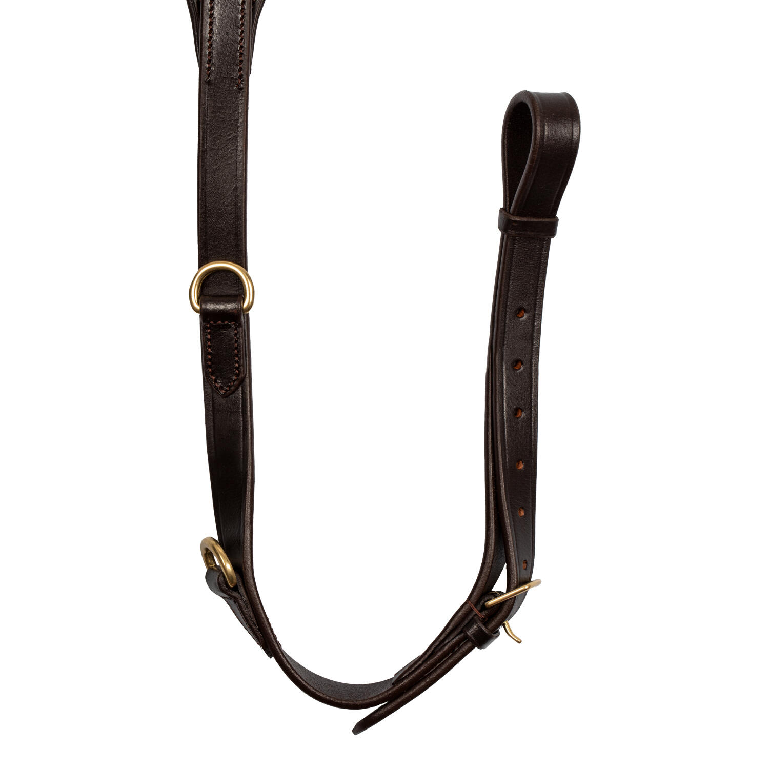 Leder-Halsband mit Messinggabel Supreme 3/4
