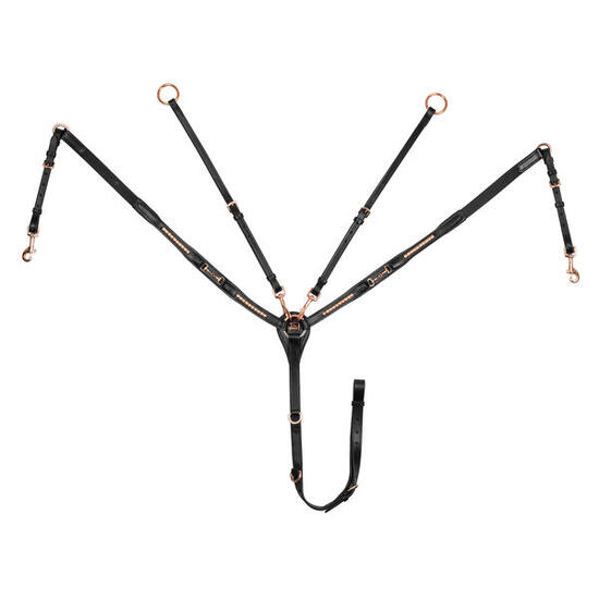 Smycz myśliwska z skórzanym widelcem Supreme