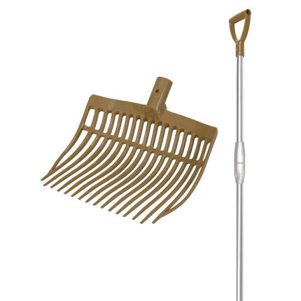 Runde Schaufel + Teleskopschaft aus Aluminium V-Plast