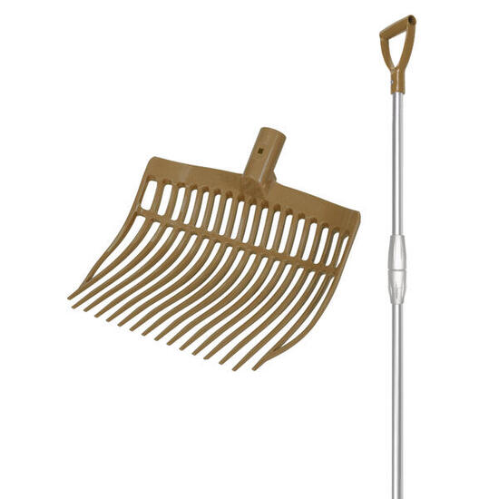 Runde Schaufel + Teleskopschaft aus Aluminium V-Plast