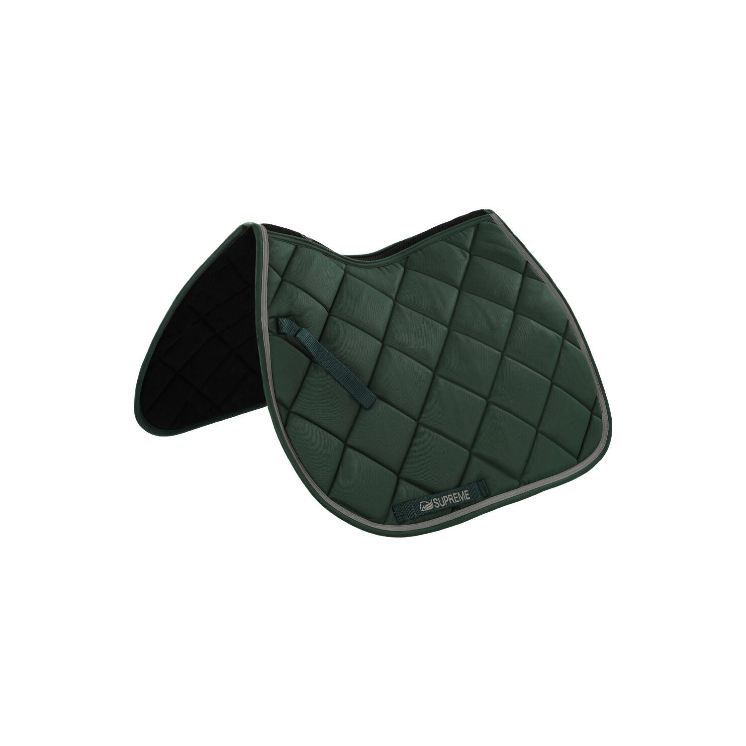 Supreme - Tapis De Selle Matelassée Pour Cheval Supreme - Tapis De Selle - Gris|vert - Ps - Decathlon