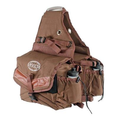 Zadelzak voor achteraan met 2 vakken pool's