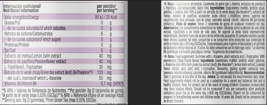 Formule de L-Tryptophane - Relax - Punch aux Agrumes 40 Gummies 3/3