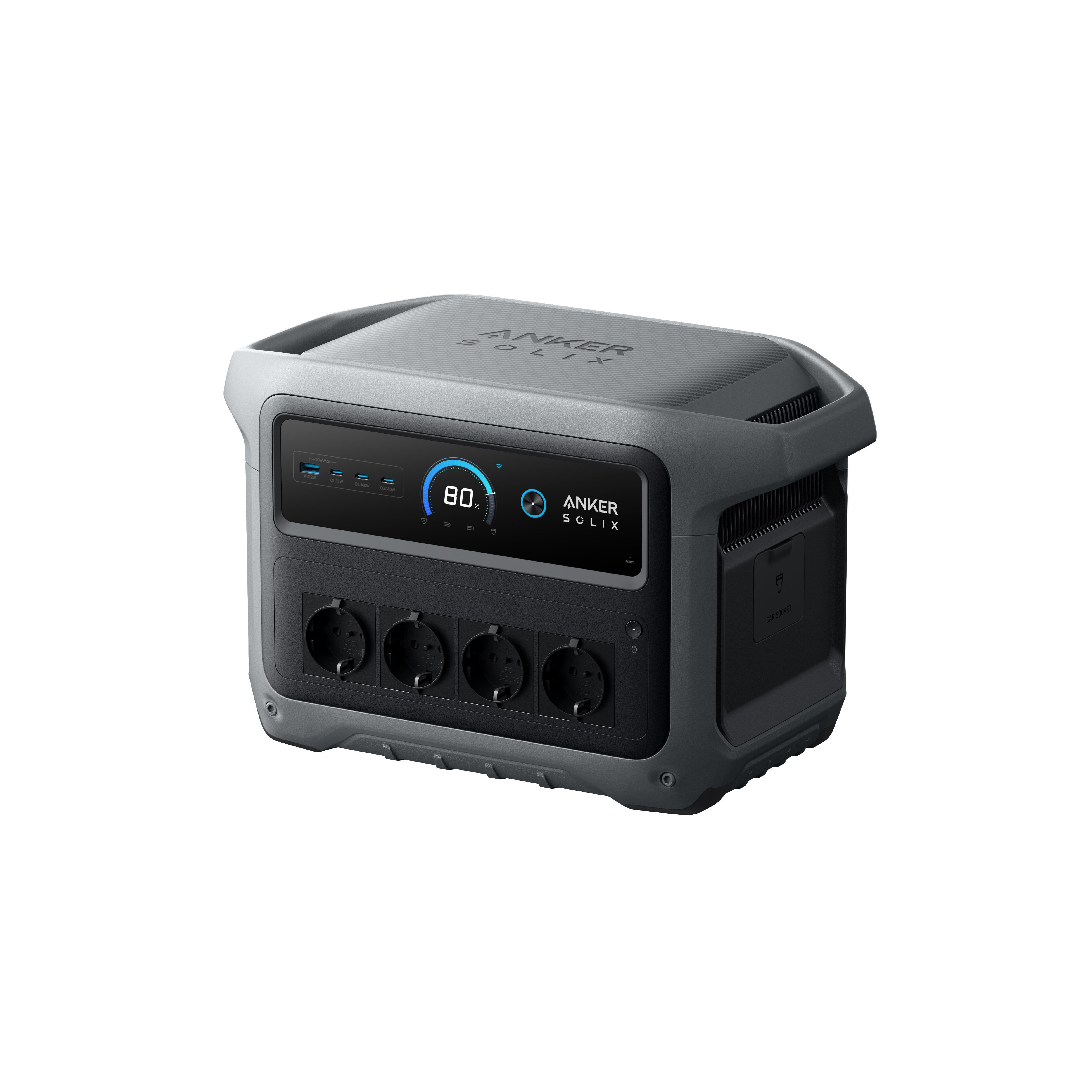 Anker - Station Électrique Anker Solix C1000x Gen 2, Batterie 1024 Wh, 2000 W - Station D'Énergie - Gris - Taille Unique - Decathlon