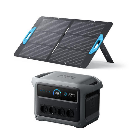 Kit Powerstation Anker SOLIX C1000X Gen 2 mit Solarpanel PS100 (0% MwSt)