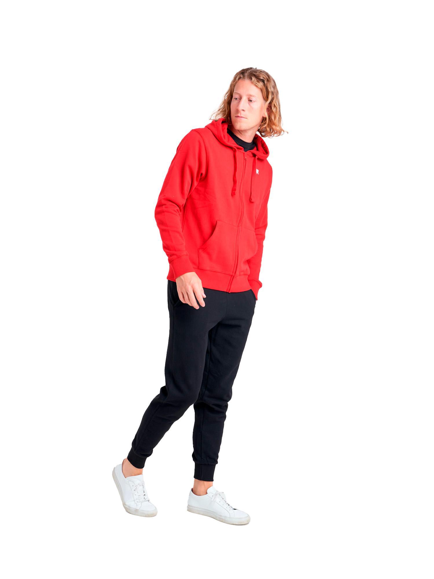 Felpa Leone uomo con cappuccio e zip Basic 3/7
