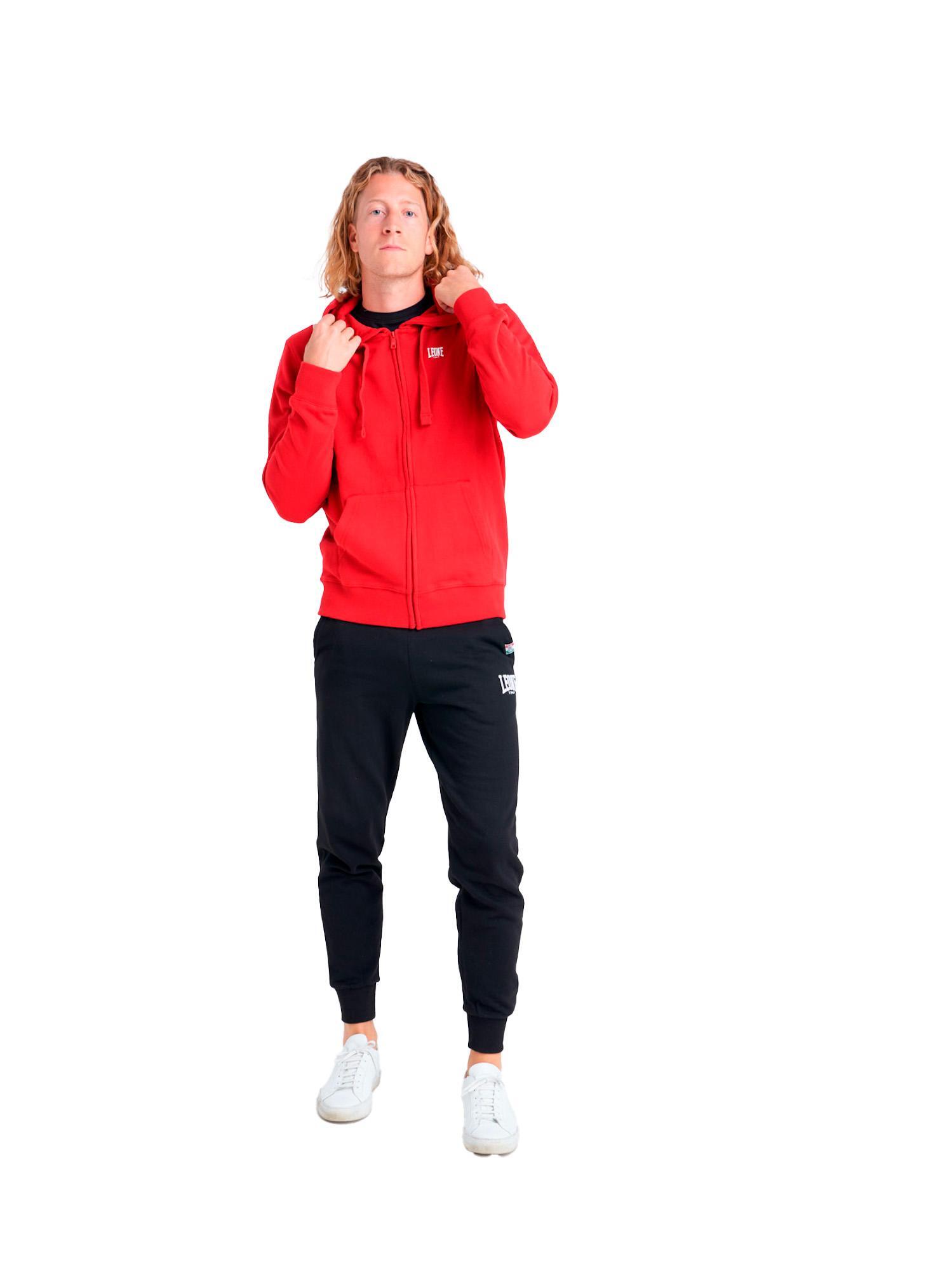 Felpa Leone uomo con cappuccio e zip Basic 2/7