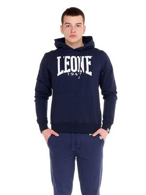 Felpa uomo con cappuccio Leone 1947 Apparel Big Logo cotone leggero