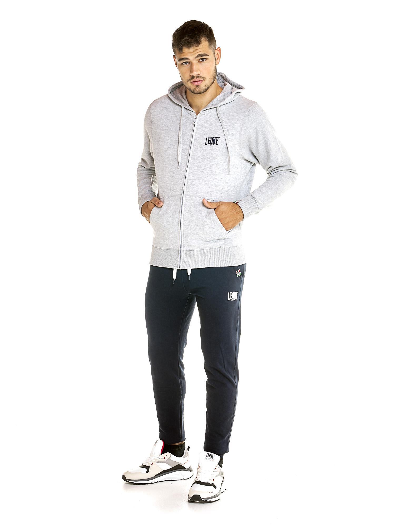 Felpa Leone uomo con cappuccio e zip Basic 7/7