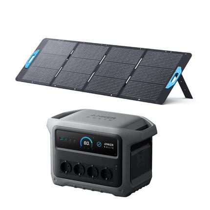 Kit Powerstation Anker SOLIX C1000X Gen 2 mit Solarpanel 200 W (0% MwSt)