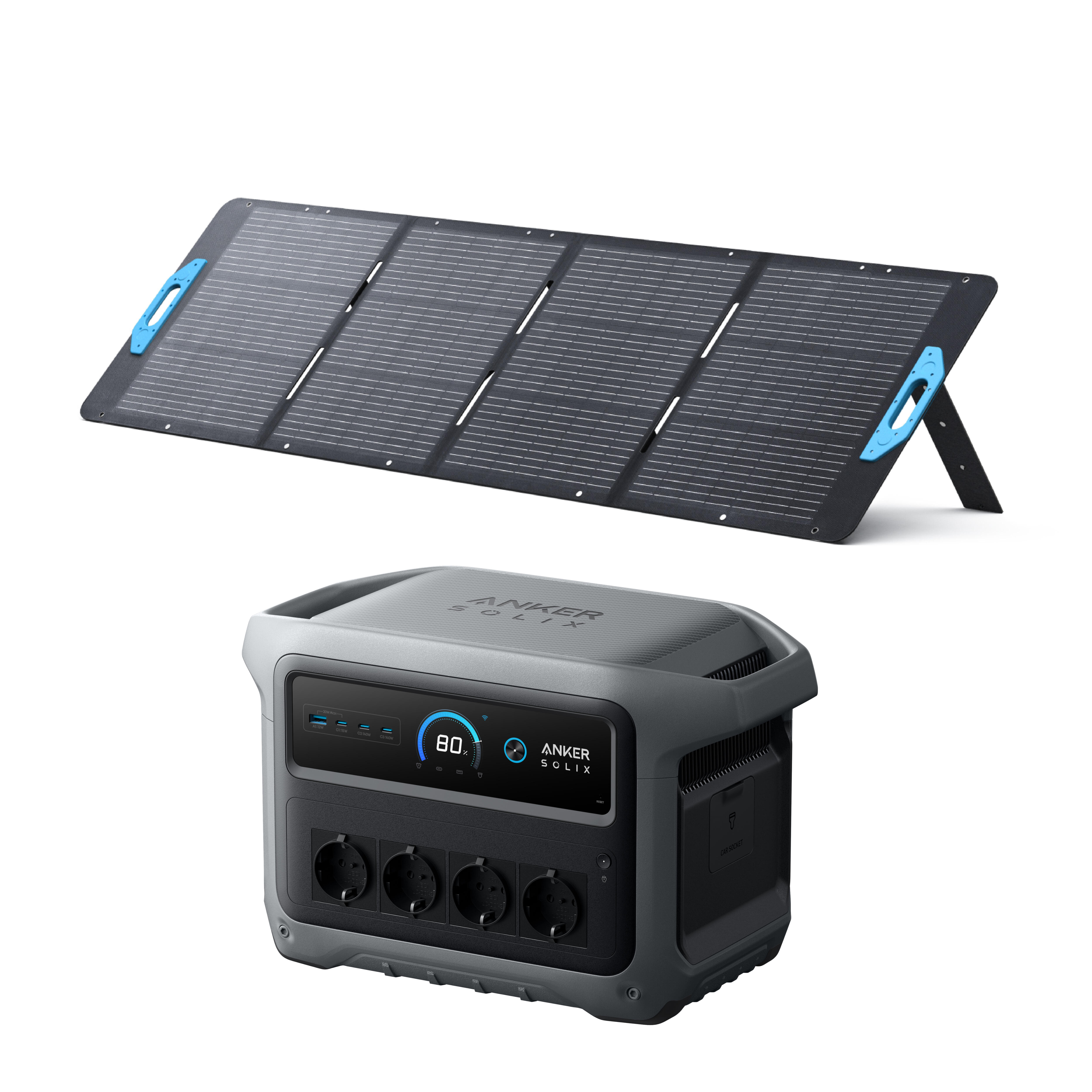 ANKER Nabíjecí stanice Powerbanky Anker SOLIX C1000X Gen 2 se solárním panelem 200W