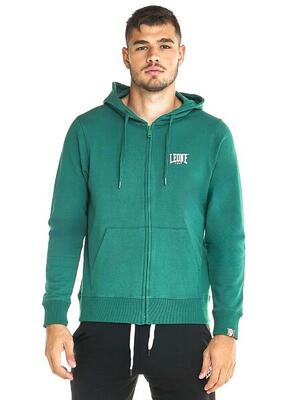Leone Herren-Sweatshirt mit Kapuze und Basic-Reißverschluss
