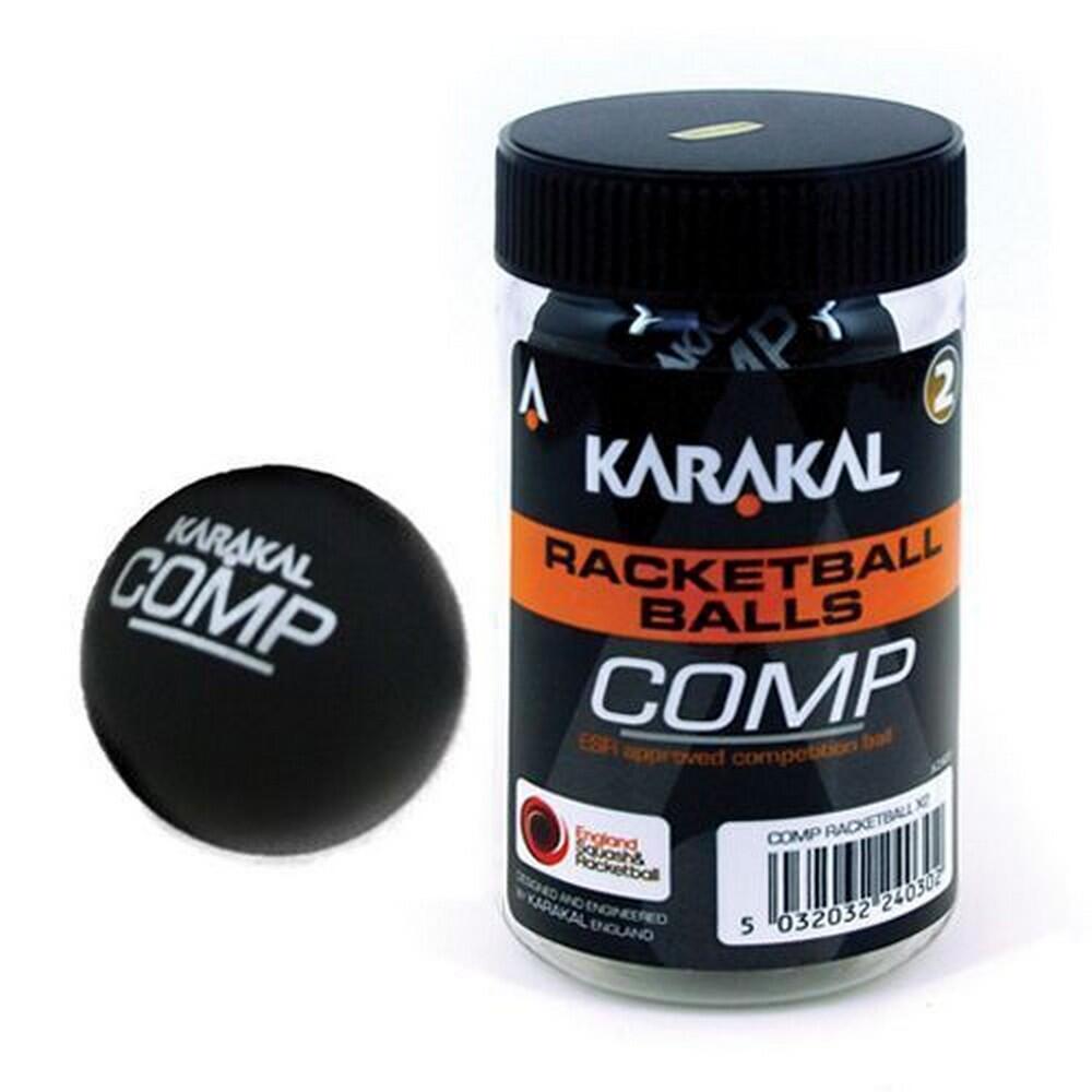 "Competition" RacquetballBälle 2erPack Damen und Herren Schwarz