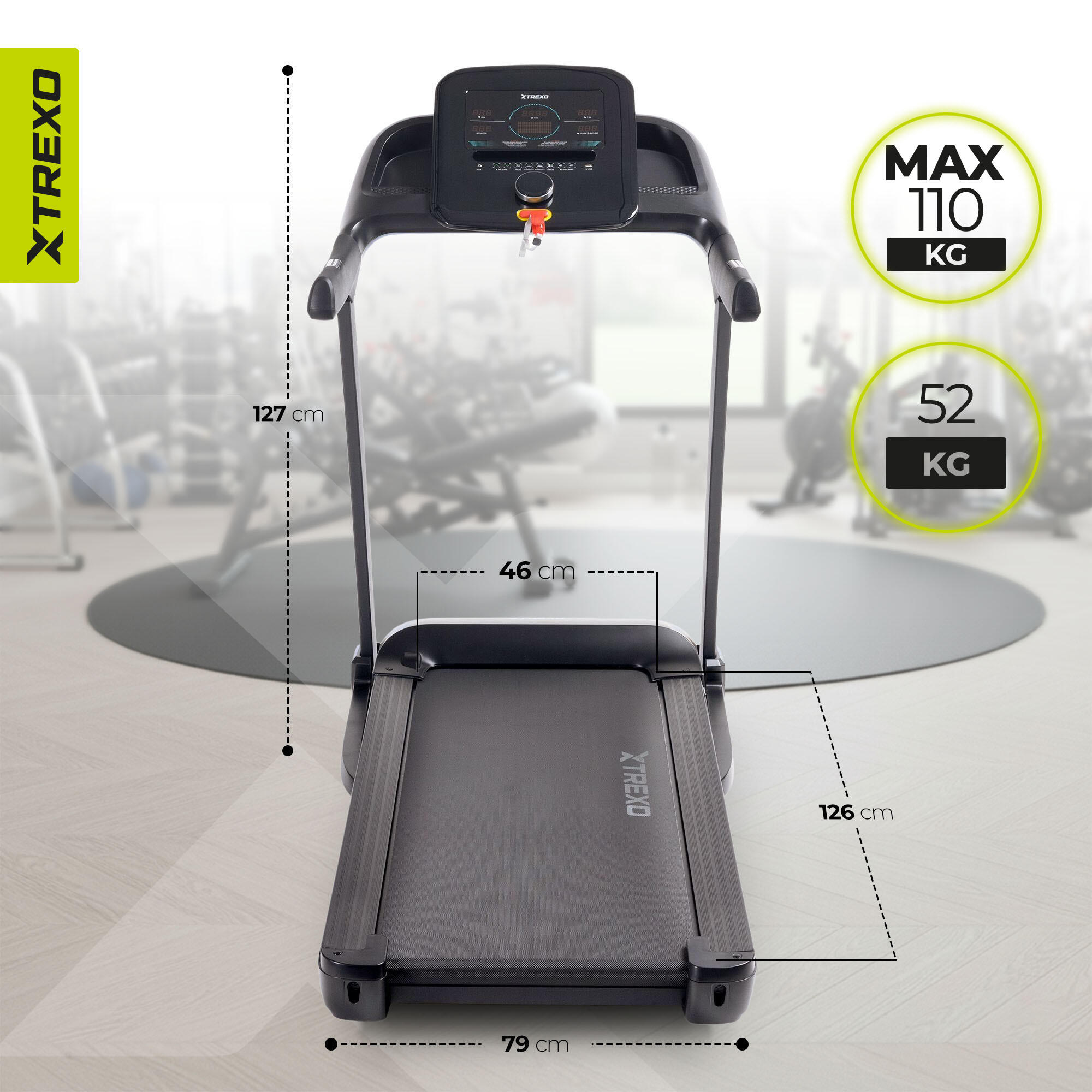 Bieżnia elektryczna XTREXO TXO-X350-B 3/7
