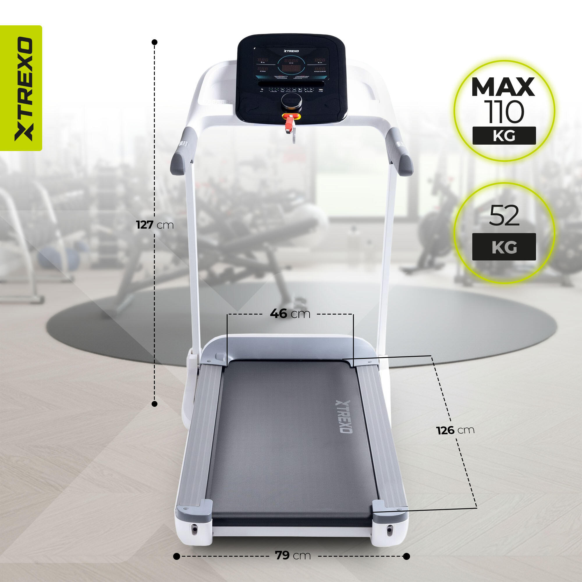 Bieżnia elektryczna XTREXO TXO-X350-W 3/7