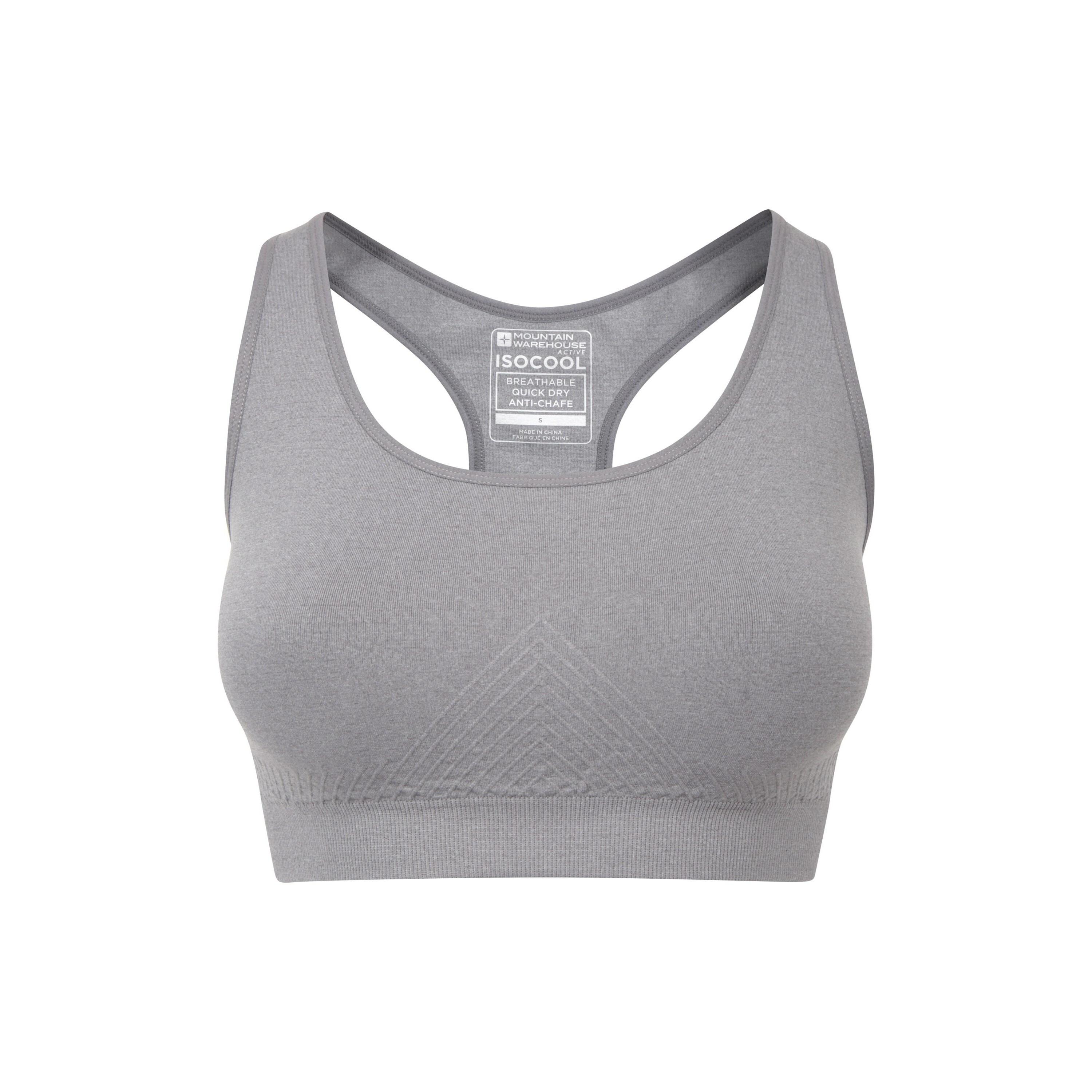 MOUNTAIN WAREHOUSE Reggiseno Sportivo Senza Cuciture Donna Mountain Warehouse Carbone