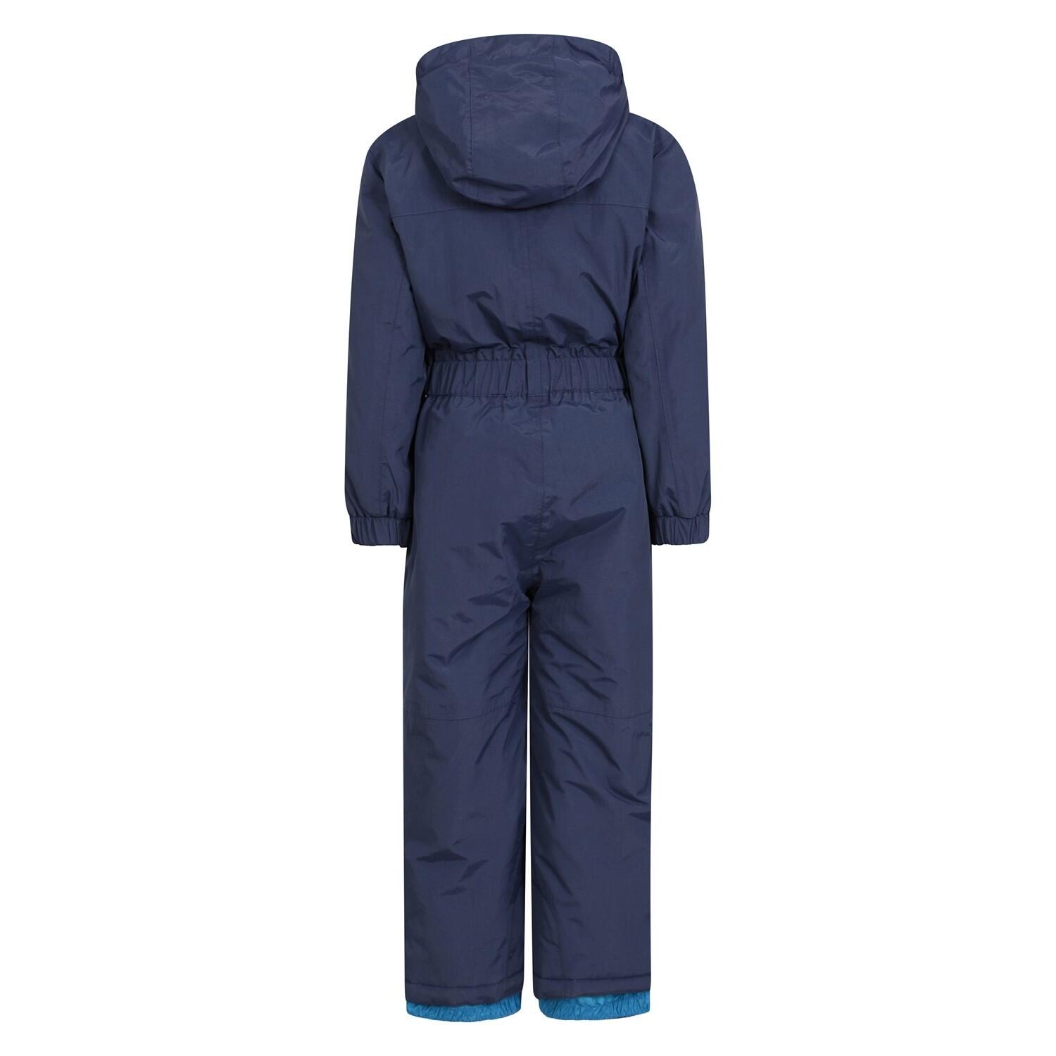 Childrens/Kids Cloud All In One Waterproof Snowsuit (Navy) 2/4