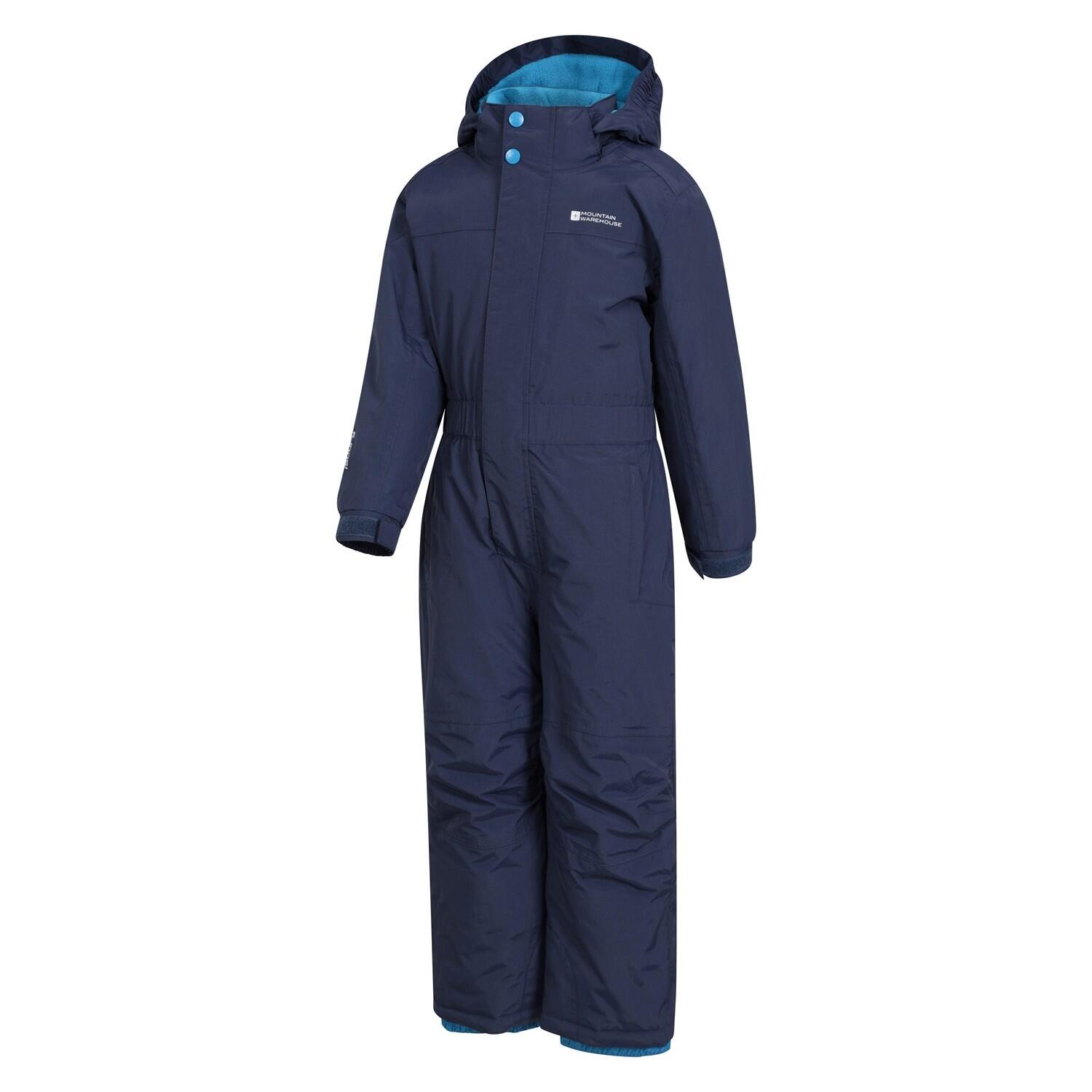 Childrens/Kids Cloud All In One Waterproof Snowsuit (Navy) 4/4