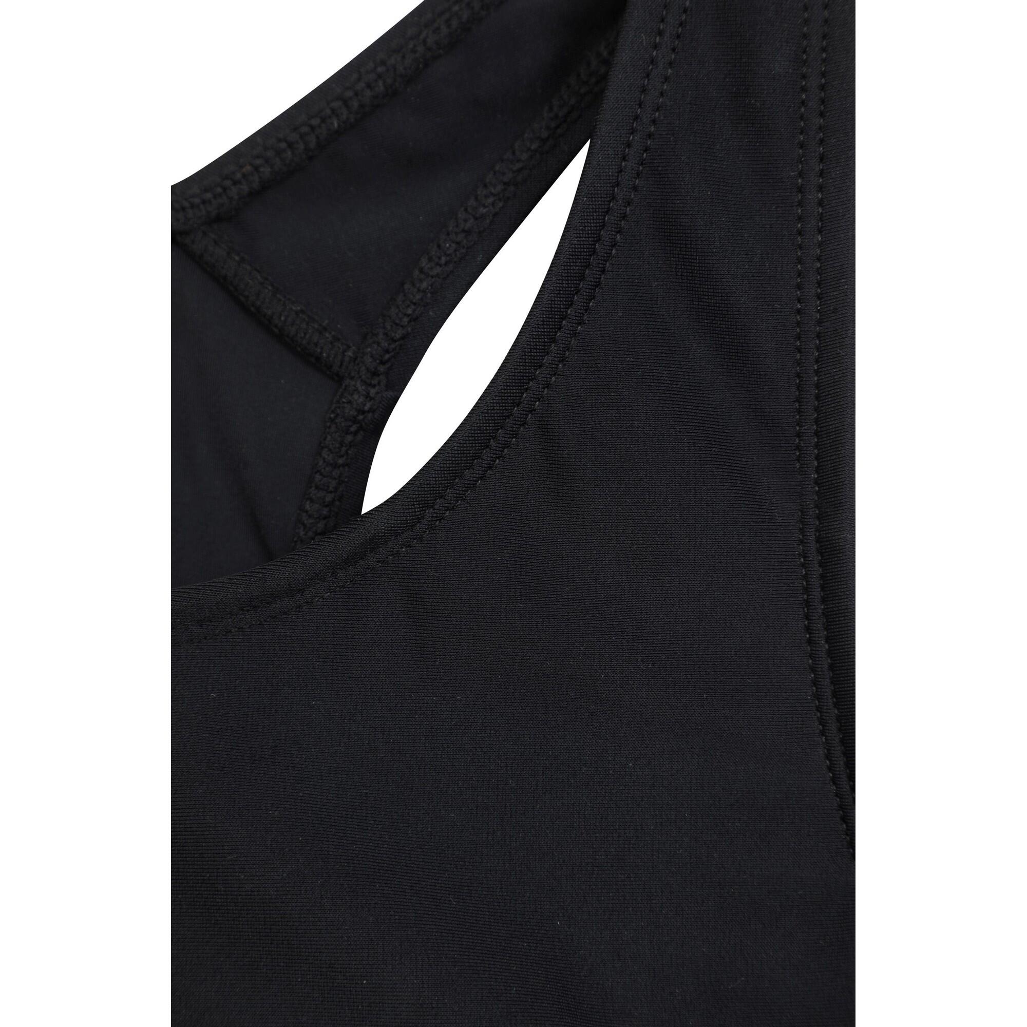 Womens/Ladies Shorty Legsuit (Black) 3/4