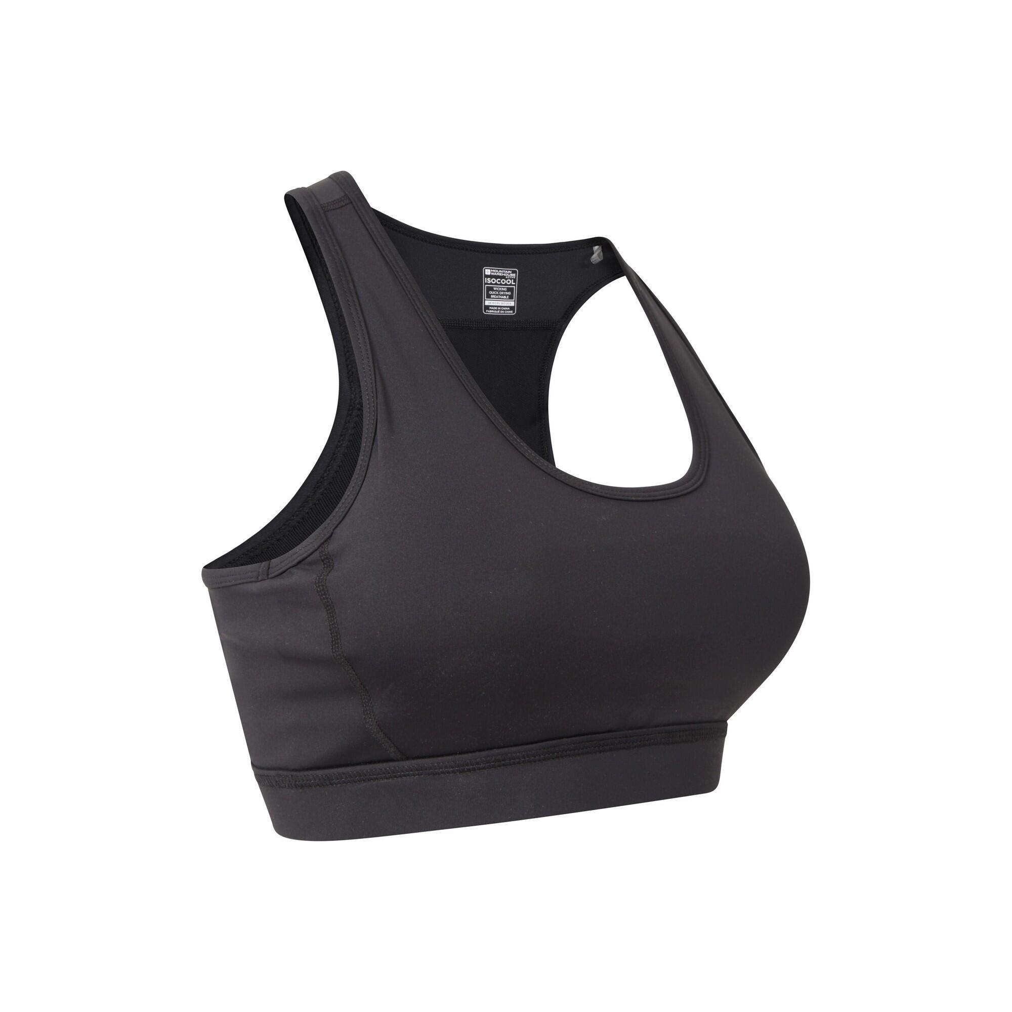 Reggiseno Sportivo Donna Mountain Warehouse Motion Nero Corvino 4/4