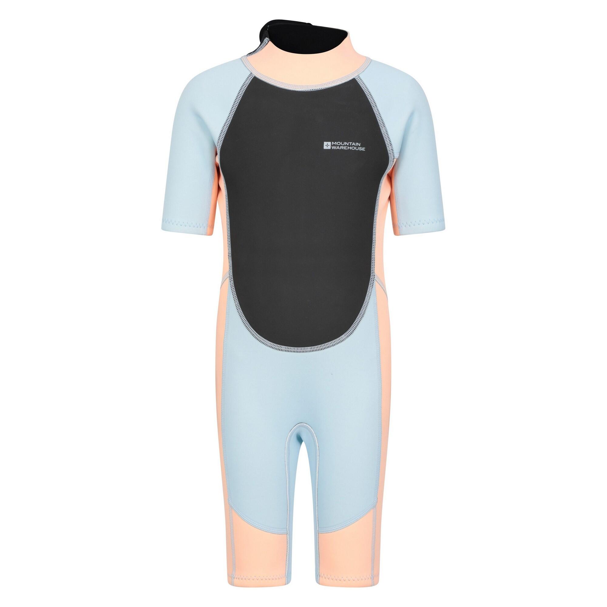 MOUNTAIN WAREHOUSE Childrens/Kids Contrast Panel Wetsuit (Peach)