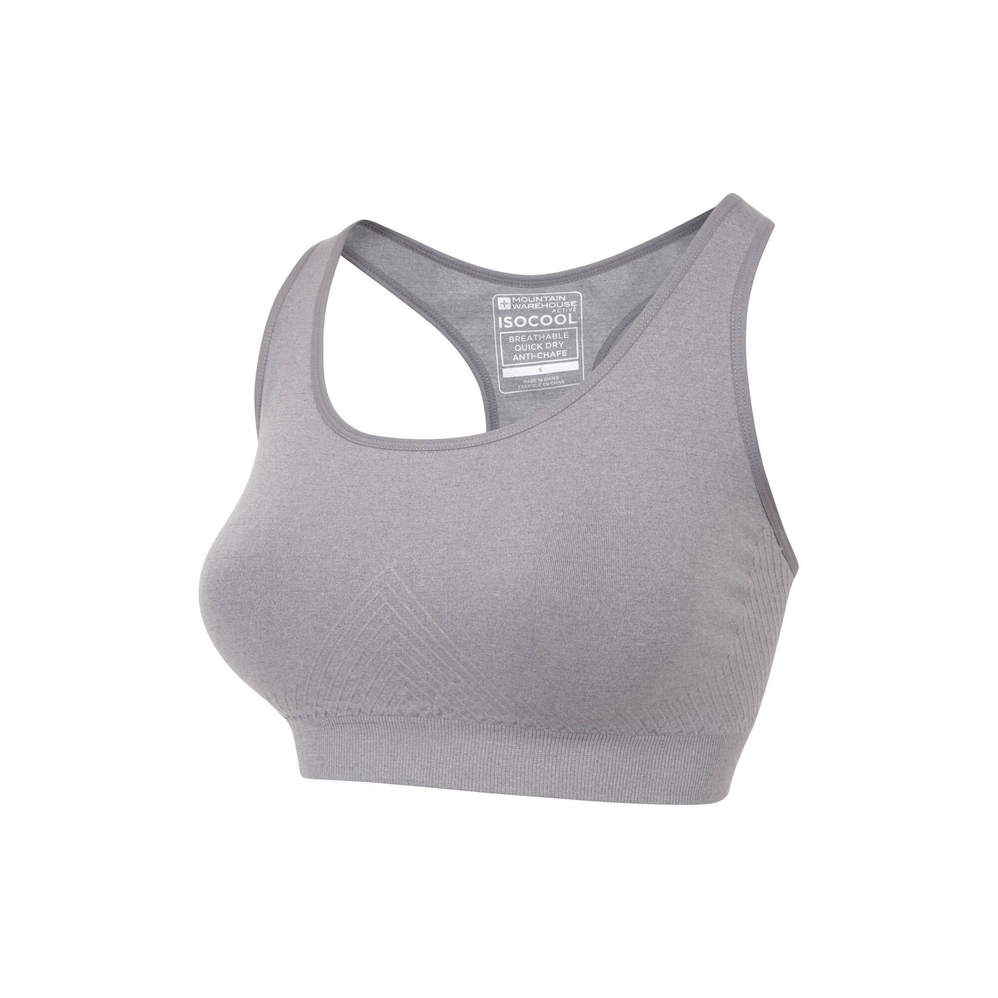 Brassière De Sport Femme (Gris) 3/4