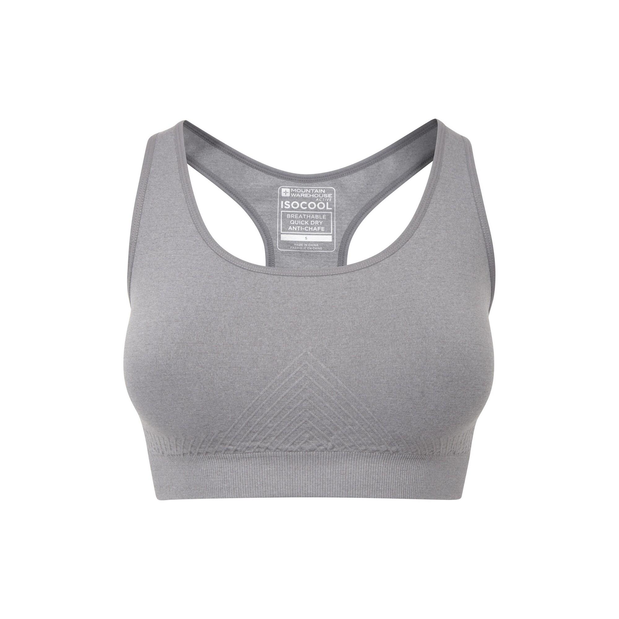 MOUNTAIN WAREHOUSE Reggiseno Sportivo Senza Cuciture Donna Mountain Warehouse Grigio