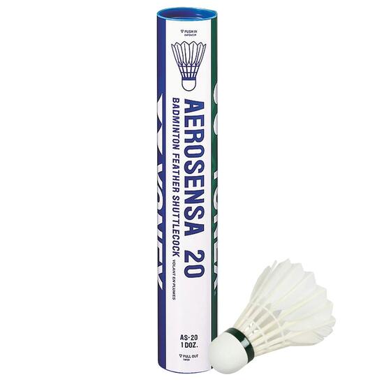 Volant AEROSENSA Blanc lot de 12 - Liège, vitesse moyenne