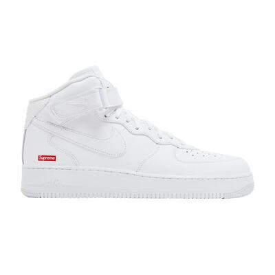 Nike air force 1 mid supreme white