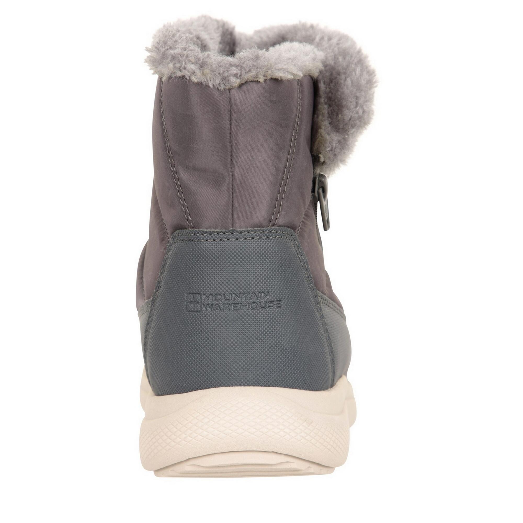 Womens/Ladies Boston Fleece Lined Snow Boots (Grey) 2/4