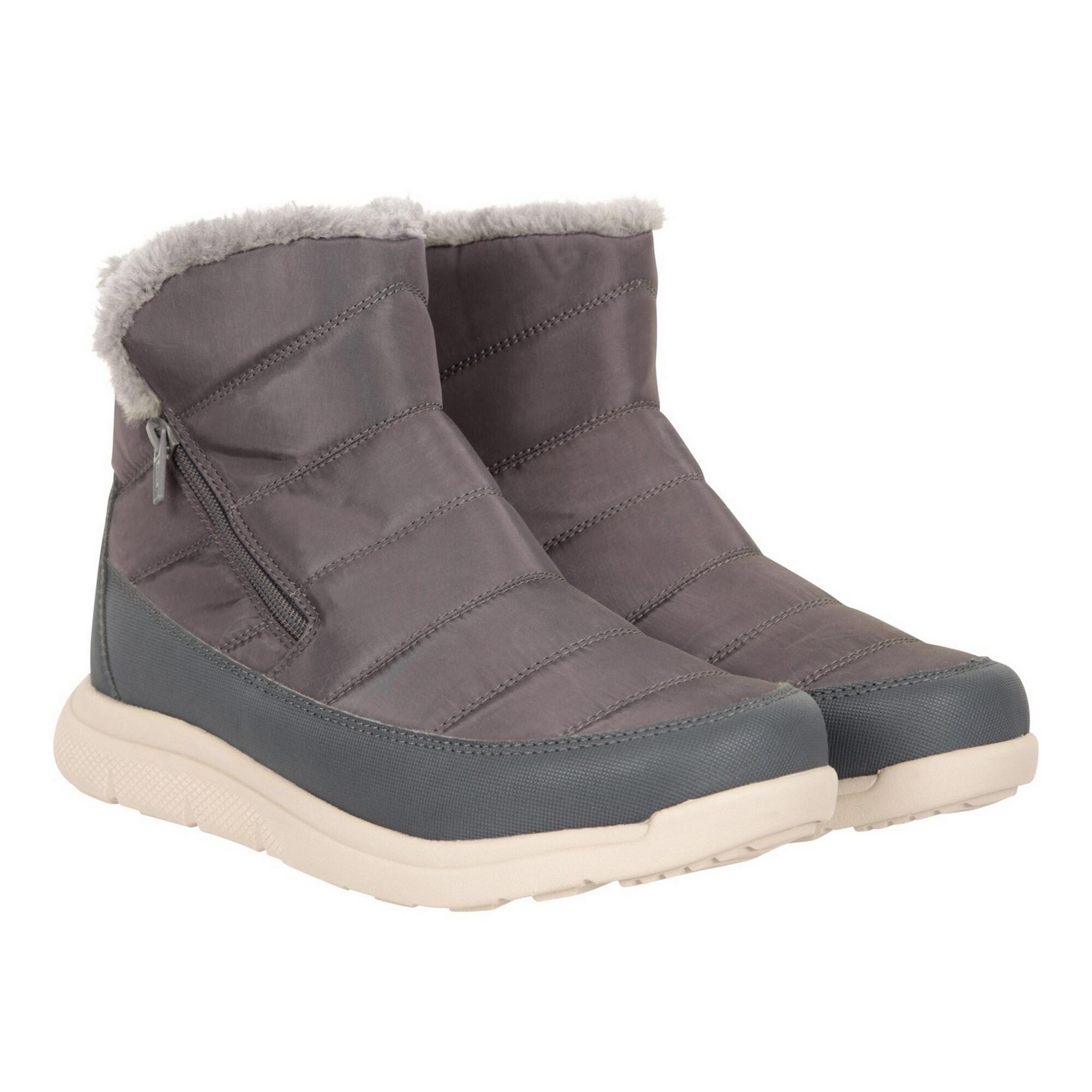 MOUNTAIN WAREHOUSE Womens/Ladies Boston Fleece Lined Snow Boots (Grey)